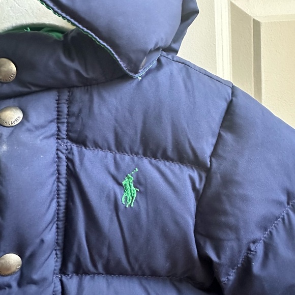Polo Ralph Lauren Boys Blue Down Puffer Jacket size 12M - Picture 3 of 9
